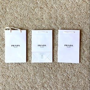 Prada small shopping bags ( 3 bags )